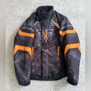 Ski-Doo Snowmobile Jacket - Black and Orange